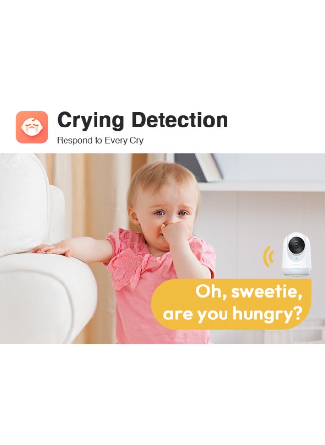Botslab - Indoor Camera (C222) 3K 5MP HD,Wi-Fi, Multi-scenes AI recognition, One-Touch Calls, 360° Smart Tracking, AI-powered detection(Crying Detection, Gesture Call) - Image 1
