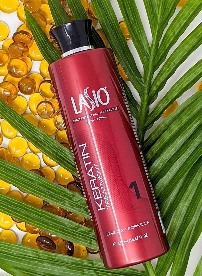 Lasio Keratin One Day Formula15.87 Fl. Oz., Infused with Amber Extract, Eliminates 100% Frizz and 90% curls, Lightweight Conditioner - Image 2
