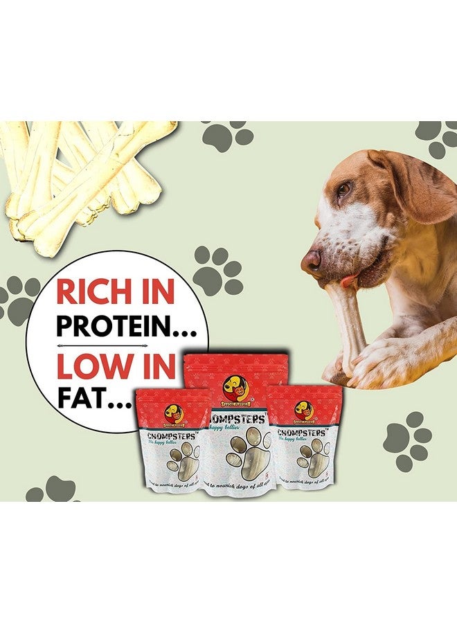 Chompsters Rawhide Pressed Bone Calcium Treat For Dogs - 8Inch (Pack Of 4) | Suitable For Large Dogs| Best Healthy Dog Bones To Clean Teeth And Freshen Breath - Image 4