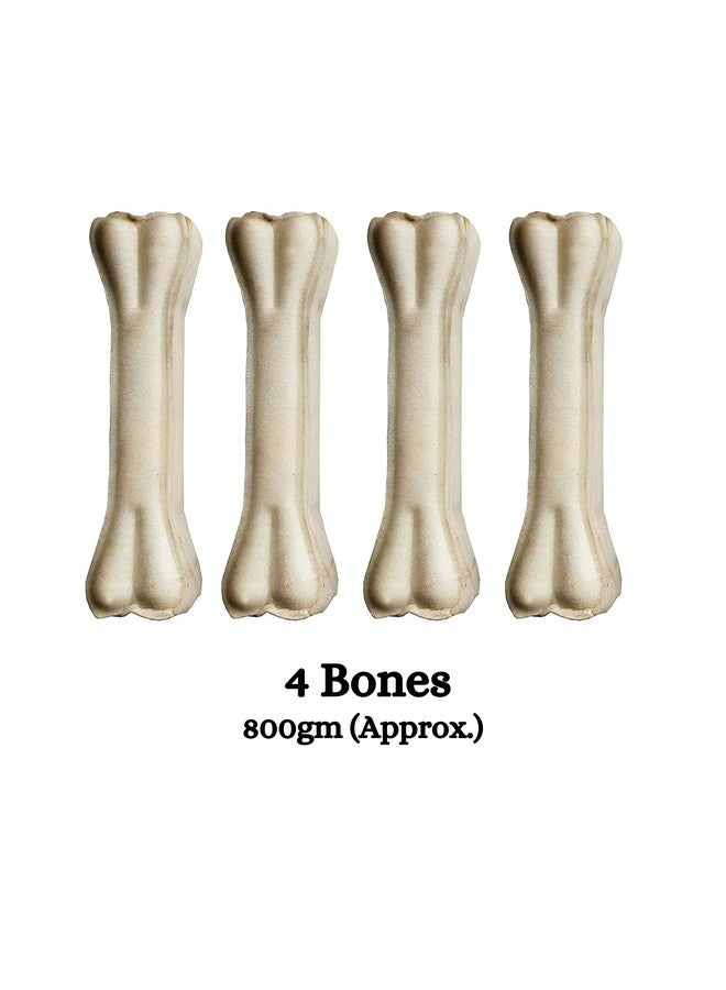 Chompsters Rawhide Pressed Bone Calcium Treat For Dogs - 8Inch (Pack Of 4) | Suitable For Large Dogs| Best Healthy Dog Bones To Clean Teeth And Freshen Breath - Image 3