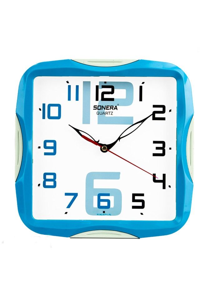 Sonera Wall Clock- 9751- Analog- Sky Blue - Image 1