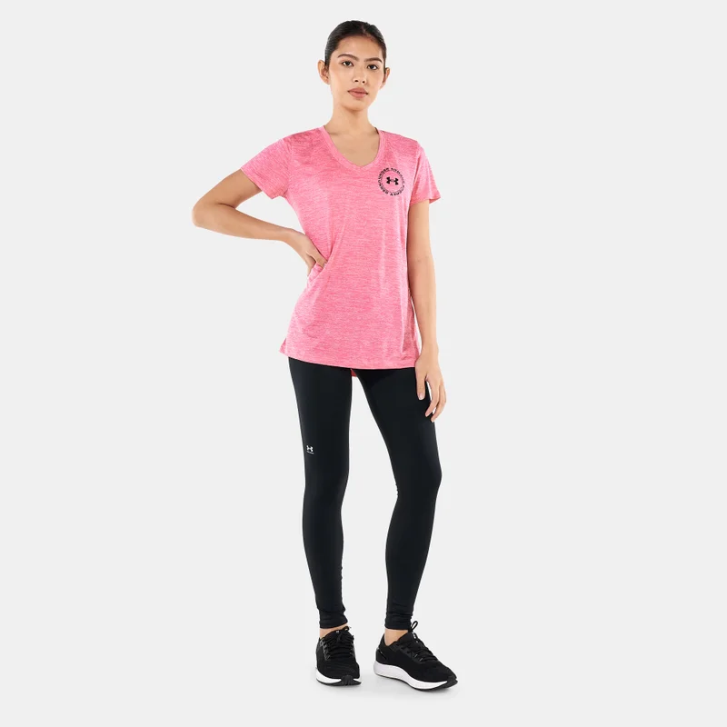 اندر ارمور تيشيرت UA Tech™ Twist Crest نسائي