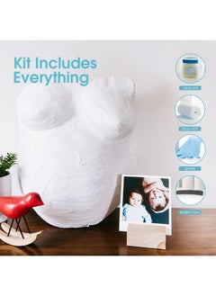 pearhead Pearhead Belly Casting Kit, Pregnancy Keepsake Making Kit, Easy DIY Plaster Cast Baby Bump Keepsake, Baby Gift For Expecting Moms and Ideal Nursery Decor, White  - Image 3