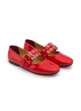 Double Belt Flat Mary Janes