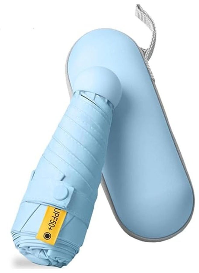 meayul Capsule Sunblock Umbrella, Folding Umbrellas Travel Umbrella, Sun umbrella, Portable umbrella, UPF 50+Travel Umbrella UV Protection Sunscreen Sun Umbrella for Women Men Sun and Rain Dualuse  - Image 1