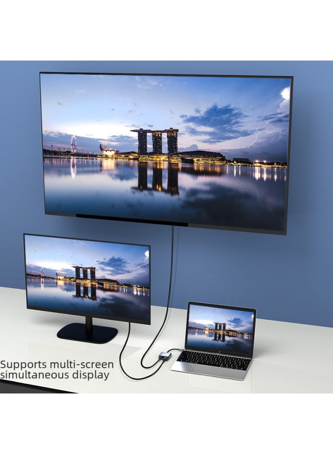 محول نوع سي محطة توسعة محمول محور إتش دي إم آي 4K مشروع 4 في 1 لمحور اللابتوب - Image 4