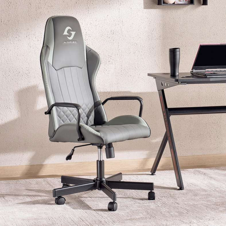 Pan Home Gaming Chair - Grey and Green for Men