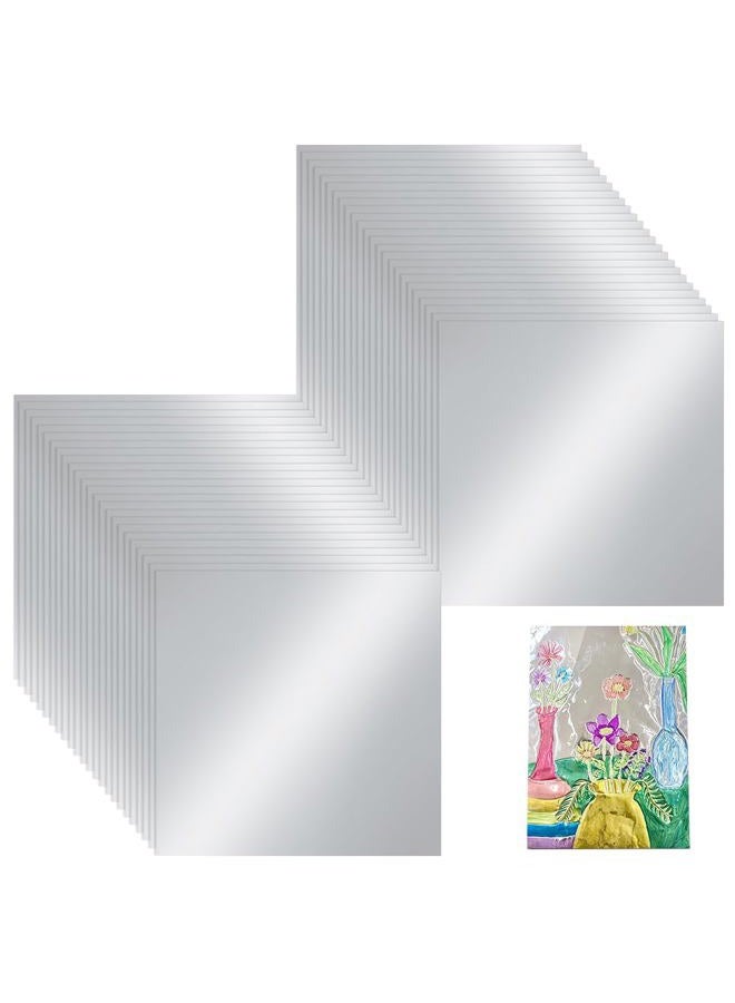 AHANDMAKER 100 Sheets Aluminum Metal Crafts DIY Foil Roll 0.07 mm Thick Tinfoil Flashing Roll Metal Sheets for Crafting Art Painting Engraving and Embossing (6 Inch X 6 Inch, Silver) - Image 1