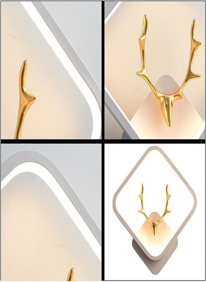ADWAIT Decore Led Fancy Wall Light,Night Lamp,Decorative Lamp,Wall Hanging Lights for Bedroom,Living Room,Color(Warm White+Natural White+Cold White). (White(Squar) Deer Head) - Image 4