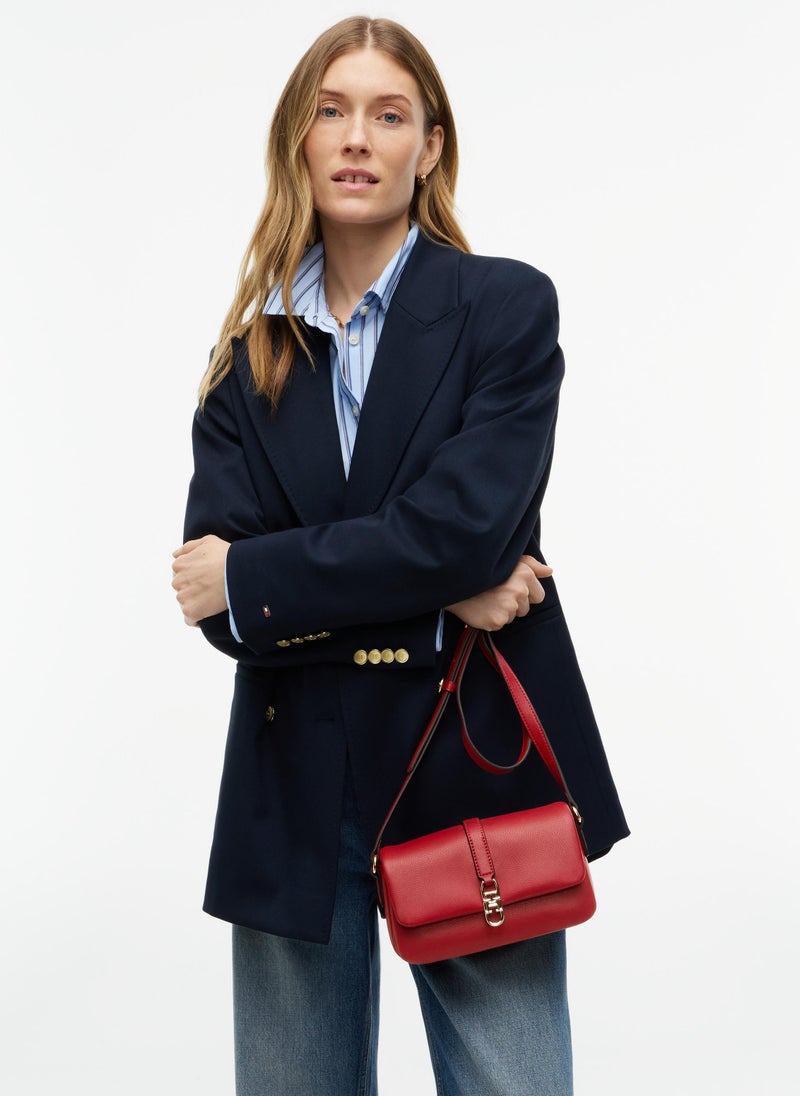 TOMMY HILFIGER TH Monogram Flap Closure Crossbody Bag - Image 2