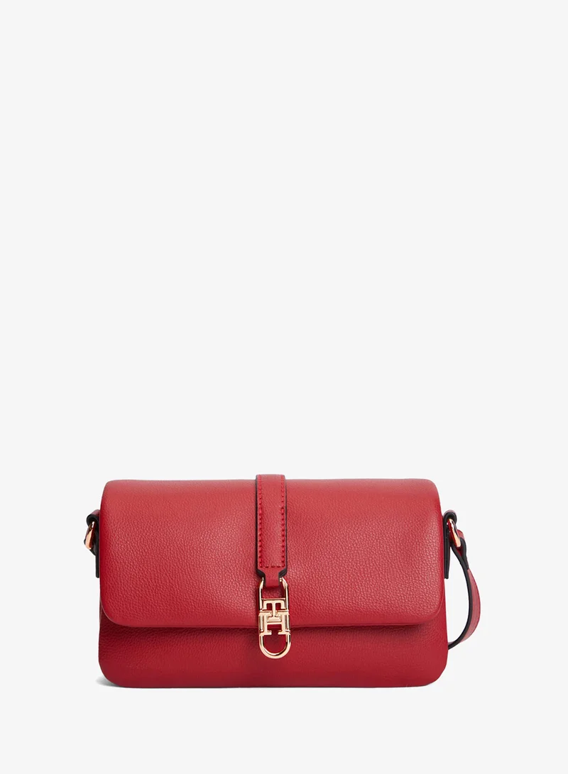 TH Monogram Flap Closure Crossbody Bag