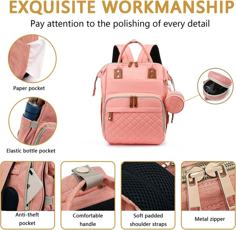 GurZinn Baby Diaper Bag Backpack with Changing Station - Image 2