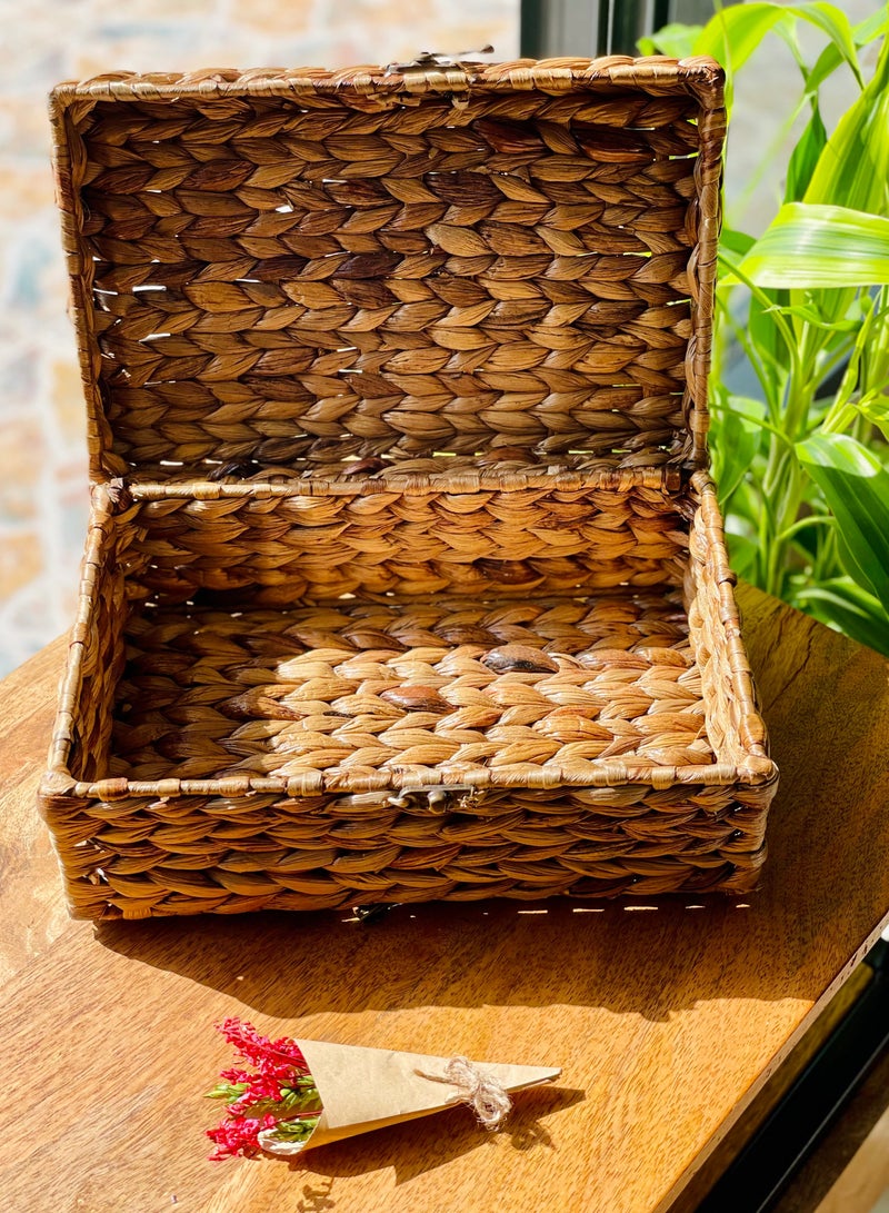 Conscious Curations Wicker handwoven trunk - Image 2