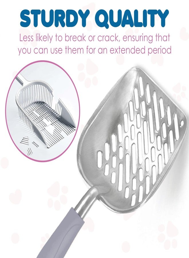 SunGrow Cat Litter Scoop, Life Transforming Cat Scooper, Reduces Hand Fatigue, Saves Clear Litter, Use with Small Litter Type, Makes Scooping Faster and Easier, Gray, 1 pc - Image 3