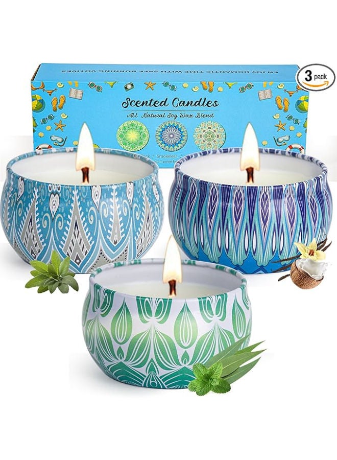 3 Pack Scented Candle Gift Set for Women - 2.5 oz - Image 1