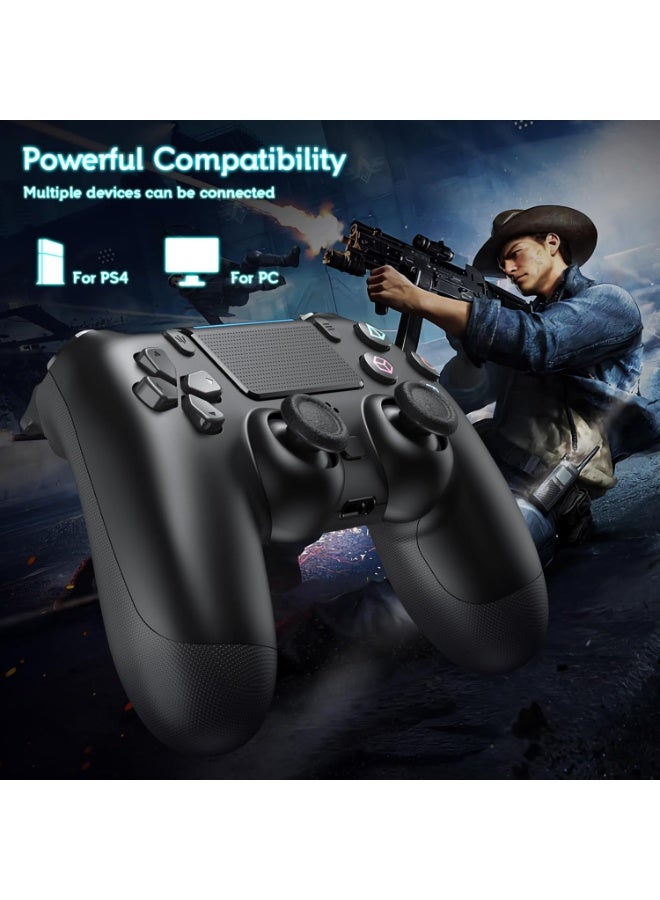 Wireless Game Controller – Comfortable & Responsive Joystick with Dual Vibration, Motion Sensor & Touchpad – Compatible with PS-4/Pro/Slim/PC - Image 4