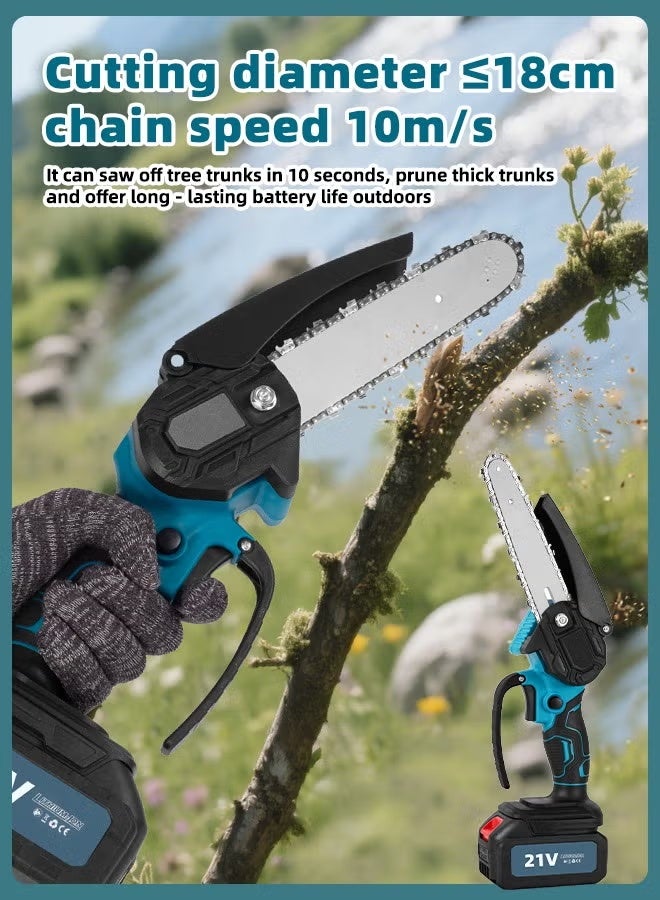 والالا مقصات تقليم كهربائية لاسلكية 3 في 1 ومجموعة منشار كهربائي 21 فولت بطاريتين مزدوجتين 2 متر عمود تلسكوبي منشار كهربائي صغير مقصات حدائق مقصات حدائق لاسلكية أدوات - Image 2