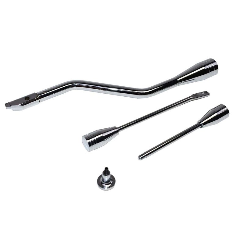A-Team Performance Chrome Shifter Lever Turn Signal Hazard Tilt Kit for GM Columns (1967-1994) - Image 3