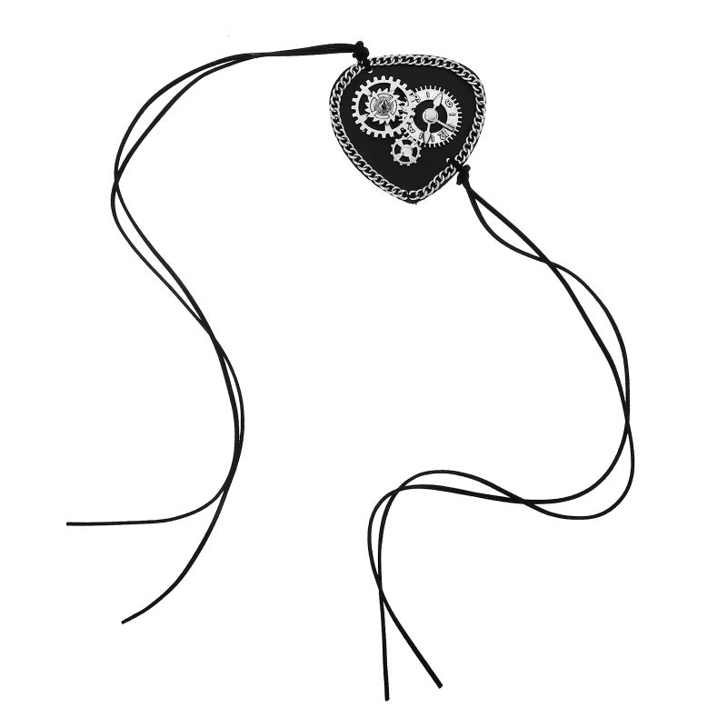Masquerade Use Retro Designed Pirate Vintage Rivets Lace Leather Monocular Decoration Use Blindfold(Black) - Image 1