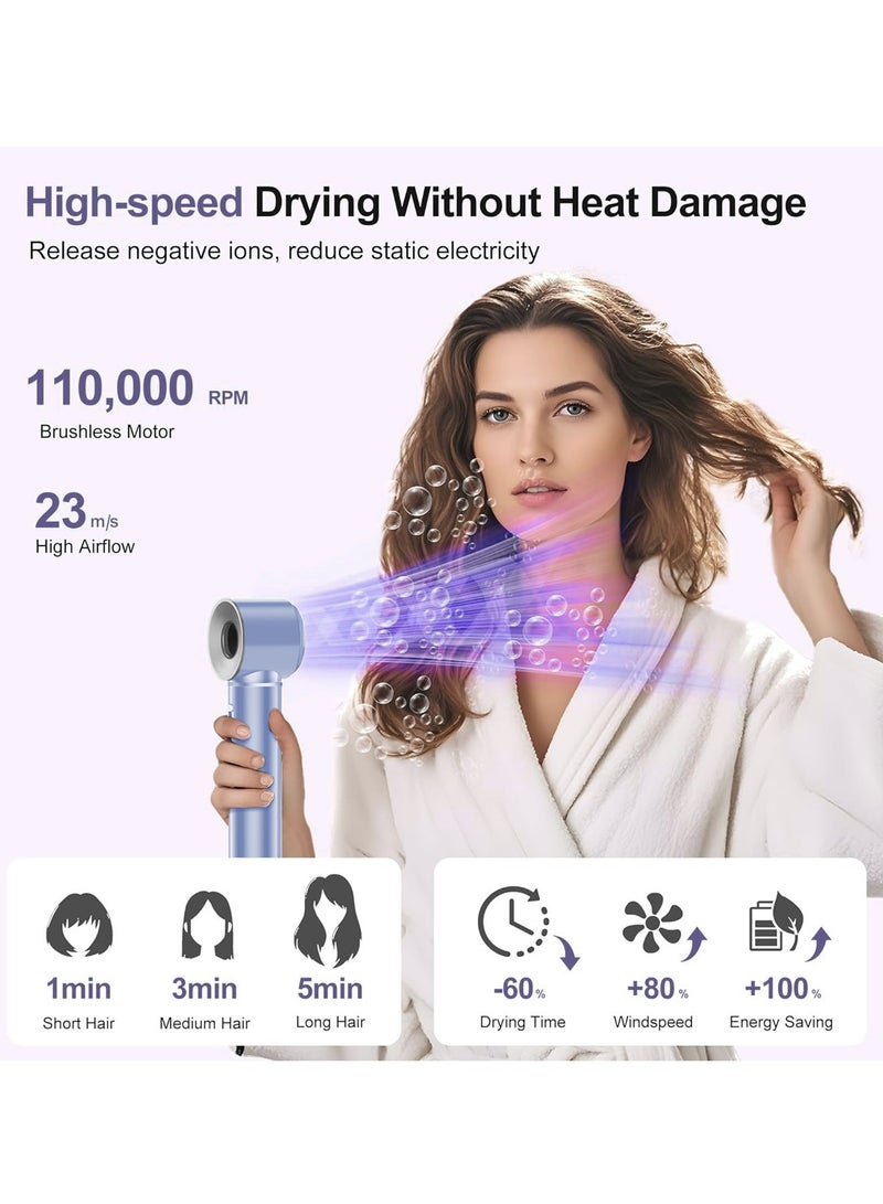 REBUNE 5-In-1 Multi-Styler High Speed Hair Dryer Airwrap Curler Hot Air Brush with 600 Millions Ions for Smooth Frizz Free Hair Airflow Control Hot/Cold Hair Styling Low Noise and Lightweight - Image 2