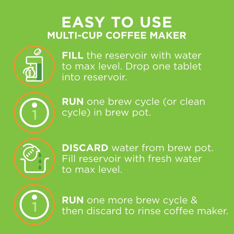 Affresh Coffee Maker Cleaner, Works with Multi-cup and Single-serve Brewers, 3 Tablets - Image 3