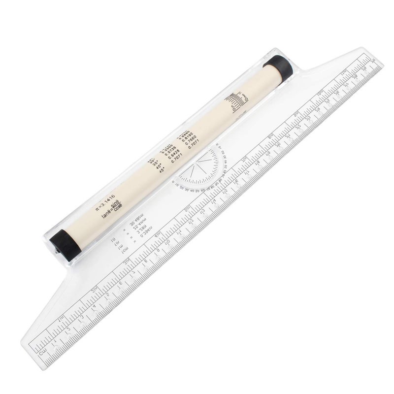 MyLifeUNIT Multi-Purpose Drawing Parallel Rolling Ruler, 12 Inch Drawing Design Ruler for Measuring, Drafting - Image 3