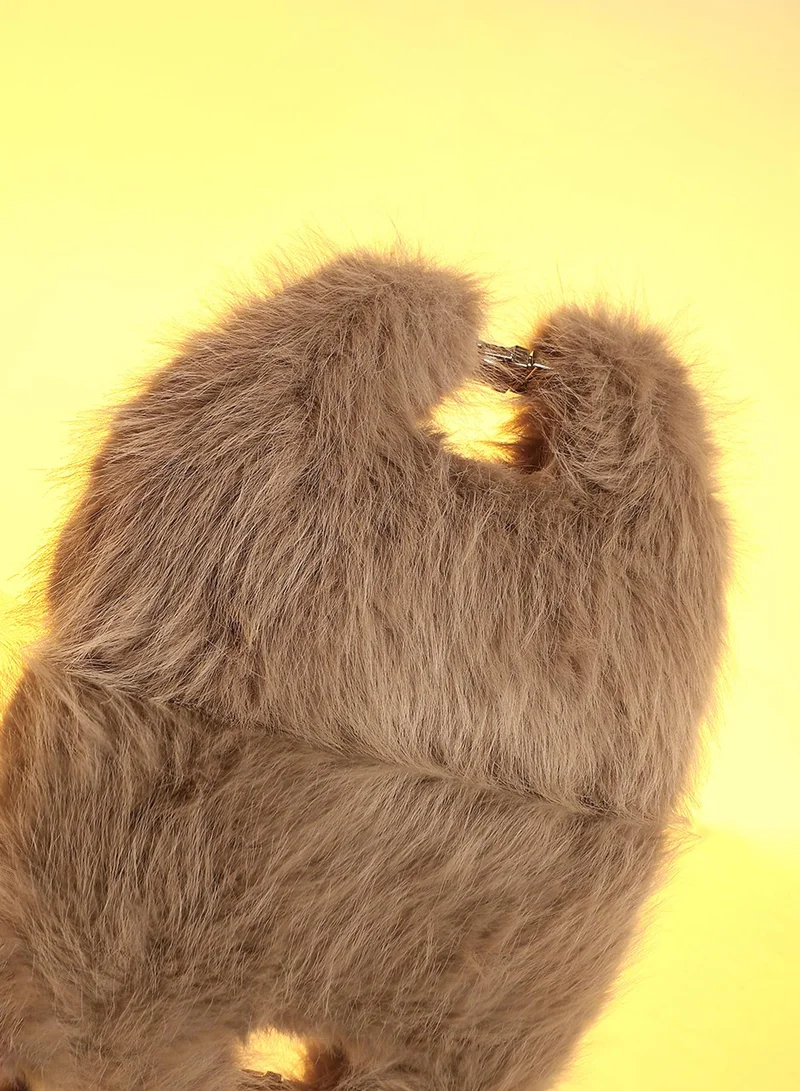 The Fur Hobo Bag - Peanut Brown