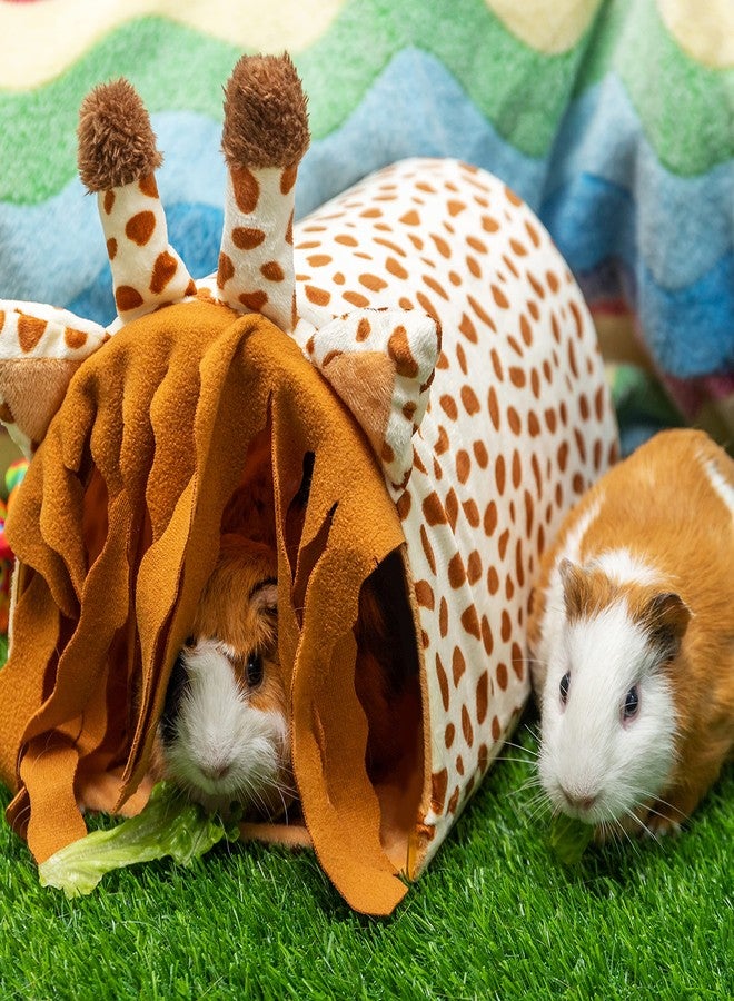 PAWNISAW Guinea Pig Hideout - Fleece Tunnel House Cage Accessories for Rat Hamster Hedgehog Chinchilla Small Animal - Playing Sleeping Hunting Resting Washable Tube Bedding Habitats - Image 4