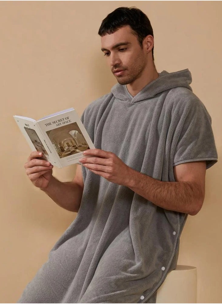 ريفي - ريفي روب استحمام كابا كبار رمادي - Image 1