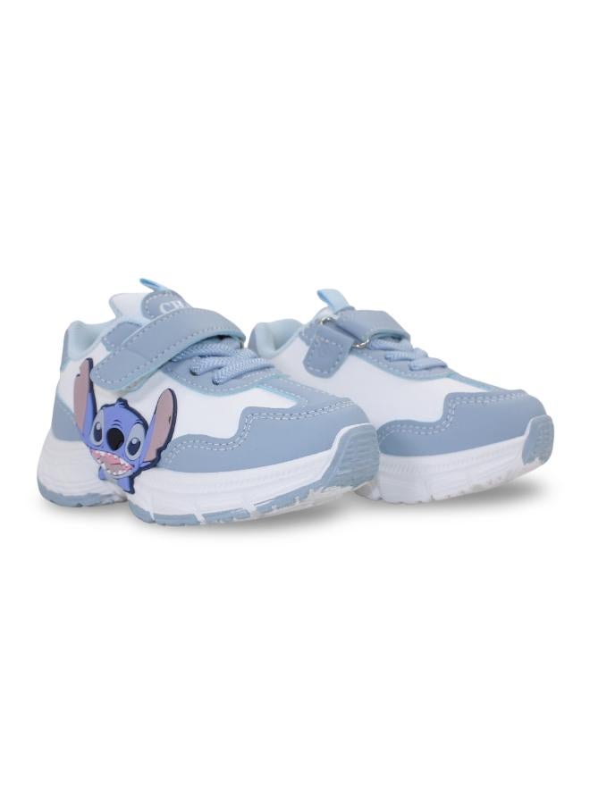 Baby Girls Leather Sneakers – Mint with Stitch Design - Image 1
