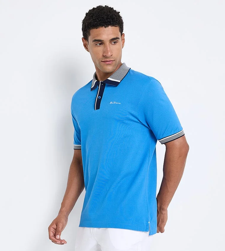 بين شيرمان Ben Sherman Men's Short Sleeve Solid Polo Tees