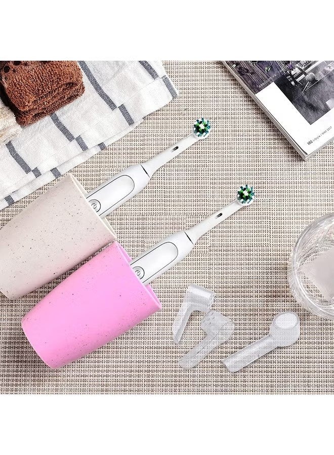 عبوة من 10 أغطية لفرشاة الأسنان الكهربائية، رؤوس فرشاة، أغطية واقية، أغطية رؤوس فرشاة الأسنان الكهربائية القابلة لإعادة الاستخدام، أغطية رؤوس فرشاة بديلة، مقاومة للغبار، مناسبة للسفر والتخييم والمنزل والمدرسة - Image 4