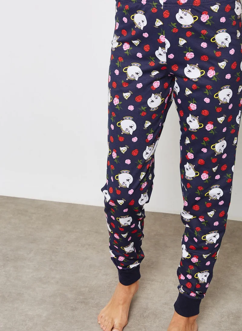 TOPSHOP Beauty and the Beast Pyjama Set