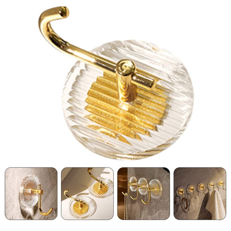 Damage Free Removable Wall Hooks 1 Pack Adhesive Bathroom Storage Hanging Hooks - Image 4
