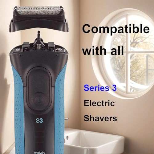 TEEYSO 32B Series 3 Replacement Head for Braun ProSkin Electric Shaver, Compatible with Braun Foil Shaver 3000s 3010s 3020s 3030s 3040s 3050cc 3070cc 3080s 3090cc 320 330 340 350cc (2 Pack) - Image 2