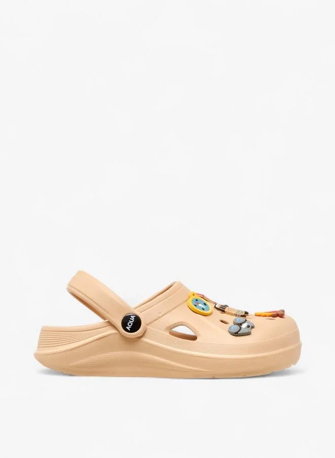 Aqua Boys Jibbitz Accent Clogs