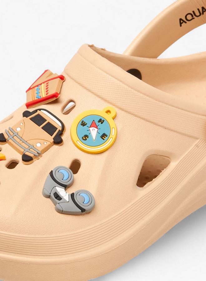 Aqua Boys Jibbitz Accent Clogs - Image 4