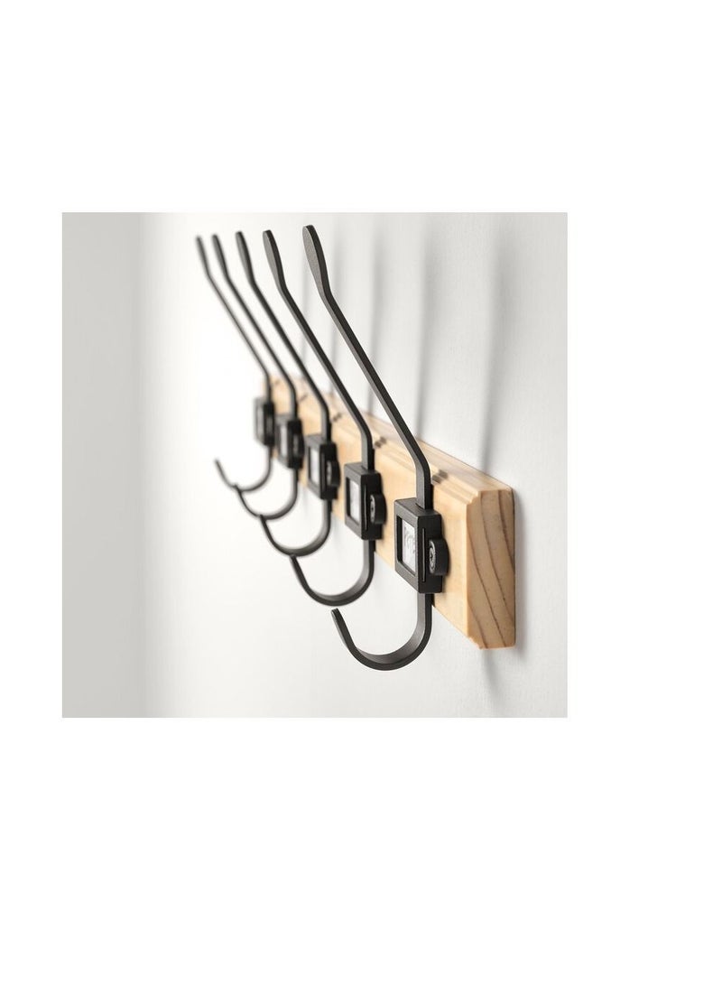 علاقة 5 خطافات، صنوبر / رمادي - Image 3