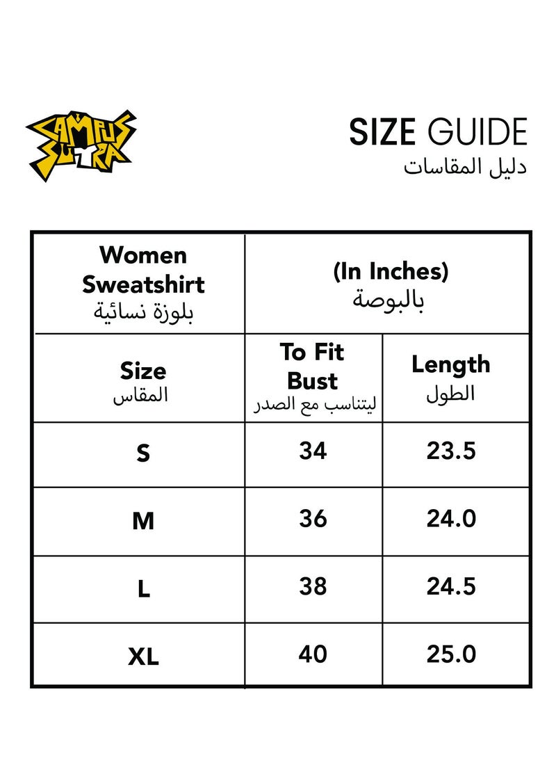 Campus Sutra Women's Saffron Yellow Zip-Front We'll Be Alright Hoodie For Casual Wear | Hooded Neck | Long Sleeves | Zipper Closure | Sweatshirt Crafted With Comfort Fit For Everyday Wear - Image 4