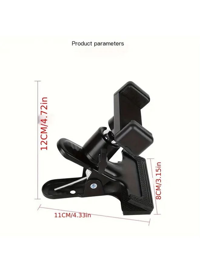 3 In 1 Heavy Duty Metal Universal Rotation Desk Mount With 3 Dali Clip Cloud Platform Mobile Phone Holder - Image 3
