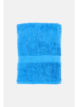 Cotton home Textured Bath Towel, Blue  - Image 1
