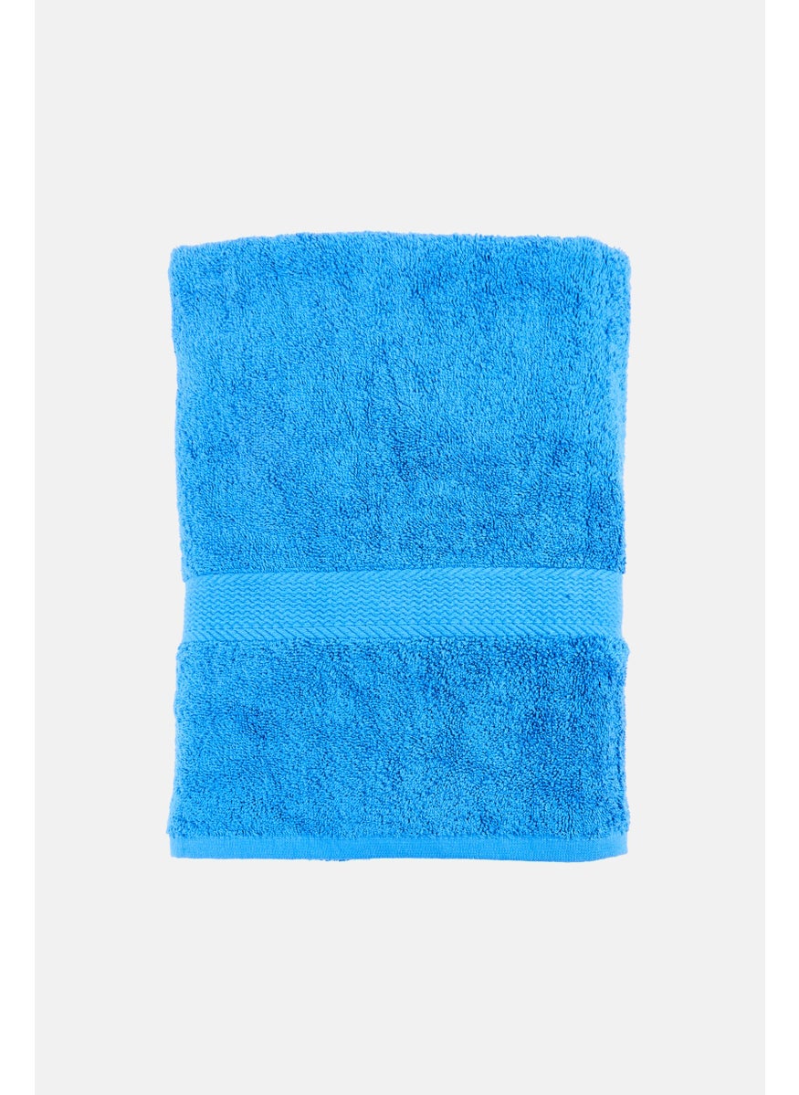 Cotton home - Textured Bath Towel, Blue - Image 1