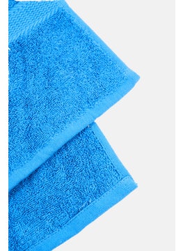 Cotton home Textured Bath Towel, Blue  - Image 3