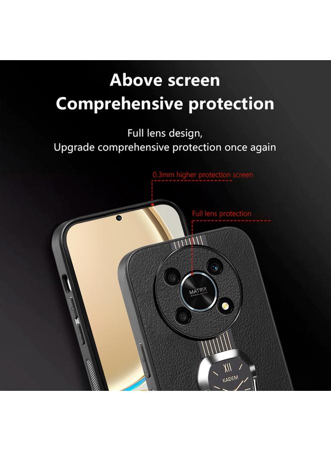 S-TOP Case For Honor X9 5G Magnetic Litchi Leather Back Phone Case with Holder - Image 5