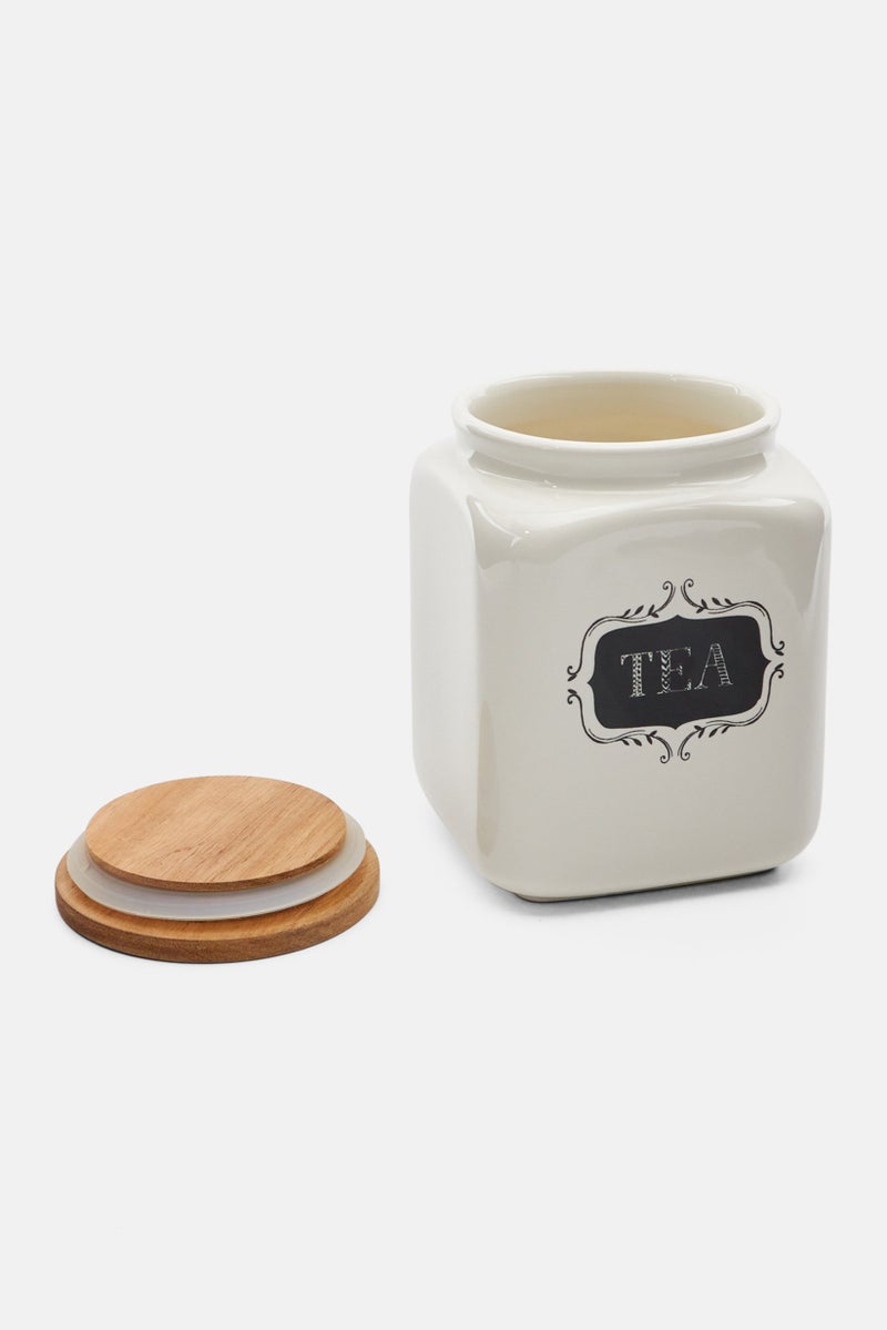 Creative Tops Stir It Up Ceramic Tea Jar, Cream - Image 2