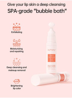 JoyPretty Multi Care Bubble Lip Mask, Long-Lasting Hydrating Lip Gel, Lip Care to Remove Makeup, Fade Lip Lines, Improve Dry Peeling and Exfoliate for Women, 8g  - Image 3