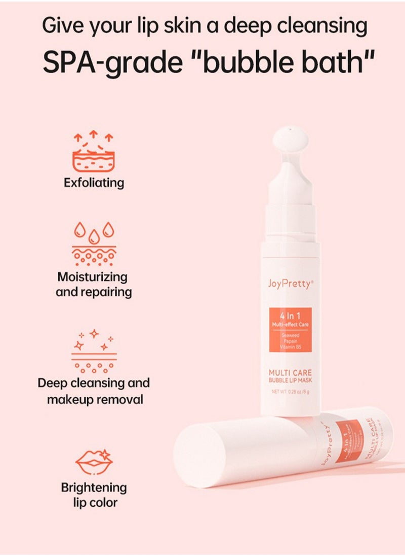 JoyPretty - Multi Care Bubble Lip Mask, Long-Lasting Hydrating Lip Gel, Lip Care to Remove Makeup, Fade Lip Lines, Improve Dry Peeling and Exfoliate for Women, 8g - Image 1