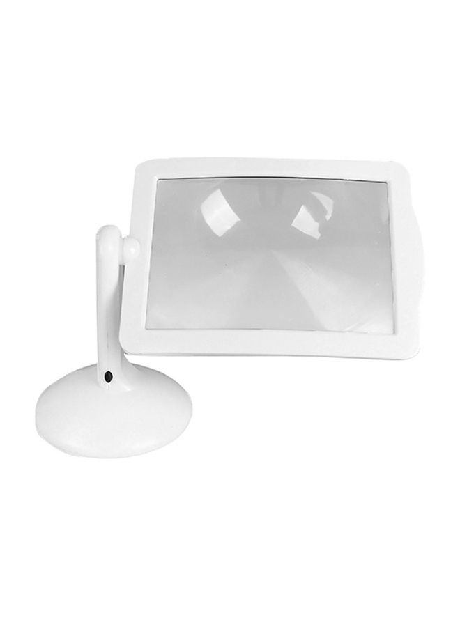 NIBEMINENT LED Reading Auxiliary Desktop Magnifier With 360 Degree Rotation Screen White - Image 1