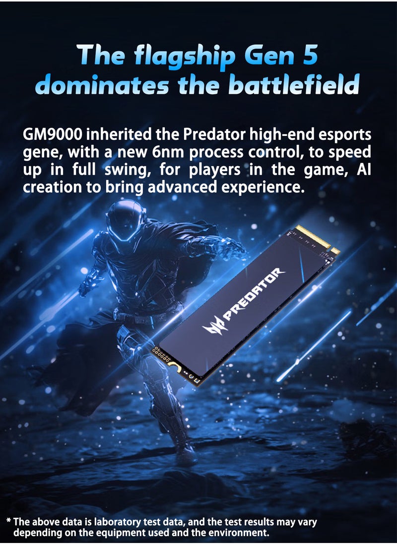 Predator - 4 تيرابايت 7400 ميجابايت/ثانية SSD PCIe NVMe Gen4 M.2 2280، محركات الأقراص الصلبة الداخلية، متوافقة مع PS5، كمبيوتر سطح المكتب، الكمبيوتر المحمول، بما في ذلك المبدد الحراري، وأدوات التفكيك وتعليمات التثبيت - Image 1