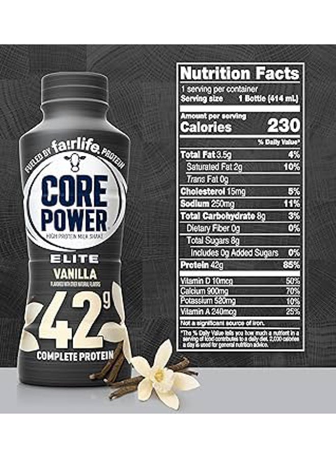 Fairlife فيرلايف كور باور هاي بروتين ميلك شيك إيليت فانيلا 414 مل - Image 2